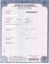 Birth Certificate Sample - Colorado